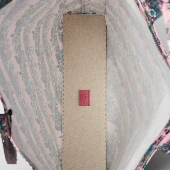 Gucci Monte Carlo Floral Logo Print Tote Rose Pink - Picture 5 of 11